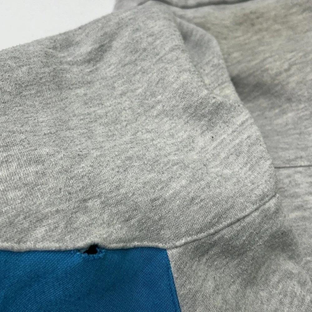 Adidas Track Jacket Mens XL Grey Blue Colorblock Full Zip Trefoil Logo Vintage